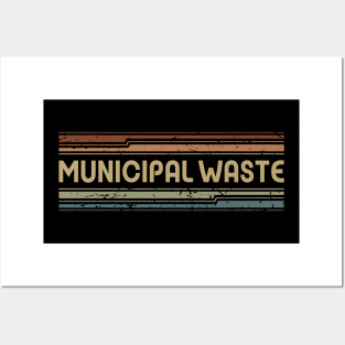 Municipal Waste Retro Lines Posters and Art